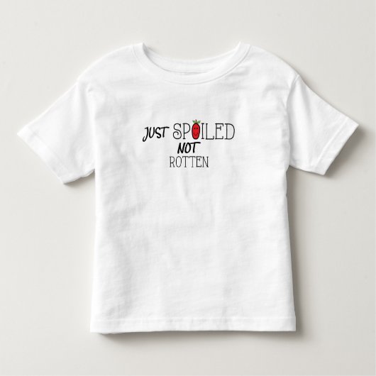 Kleinkind Jersey T - Shirt "Spoiled not Rotten"/Ro (Vorderseite)