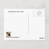 Kleinkind-Junge, der an Napili Bucht, Maui, Hawaii Postkarte (Rückseite)