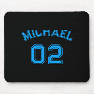 Kleinkind Jungen Blau Name Trikot Nummer Srts Baum Mousepad