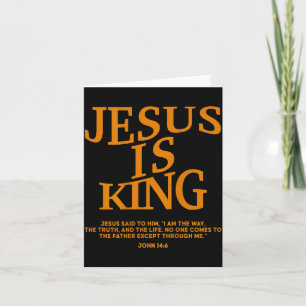 Kleinkind Jungen Jesus ist König Camo Christlicher Karte