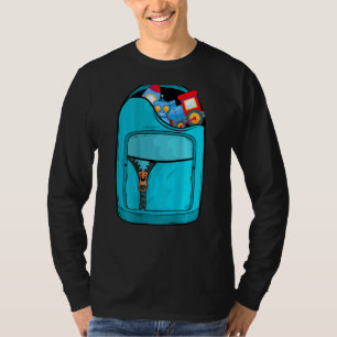 Kleinkind Jungen Rucksack mit Kinderspielzeug Rück T-Shirt