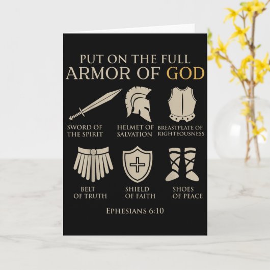 Kleinkind Jungen Rüstung Gottes Bruder Sohn Männer Karte (Gelbe Blume)