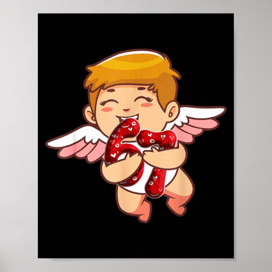 Kleinkind Kinder 6 7 Meme Sechs Sieben Kuschel Val Poster (Vorne)