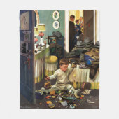 Kleinkind leert Geldbeutel Fleecedecke (Vorderseite)