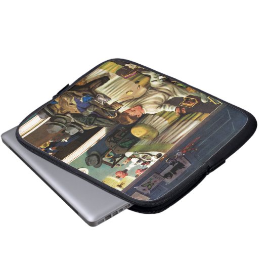 Kleinkind leert Geldbeutel Laptopschutzhülle (Vorne Knopf)