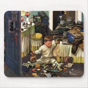 Kleinkind leert Geldbeutel Mousepad