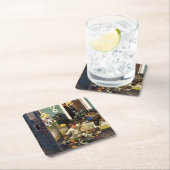 Kleinkind leert Geldbeutel Rechteckiger Pappuntersetzer (Vor Ort)