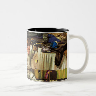 Kleinkind leert Geldbeutel Zweifarbige Tasse