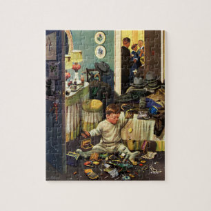 Kleinkind leert Handtaschen Puzzle