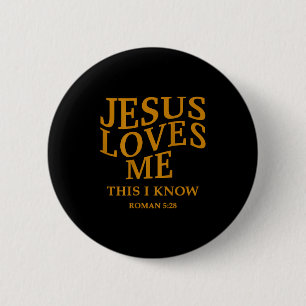 Kleinkind Mädchen Jesus Lieben mir Dies weiß ich C Button