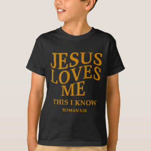Kleinkind Mädchen Jesus Lieben mir Dies weiß ich C T-Shirt