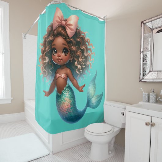 "Kleinkind Mermaid Delight" Duschvorhang (Beispiel)