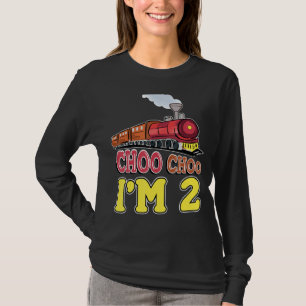 Kleinkind Niedliche Bahn Lover B Day Im 2 Choo Cho T-Shirt