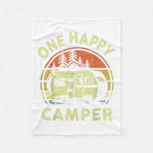 Kleinkind One Happy Camper Mama Vater Funny Rv Cam Fleecedecke