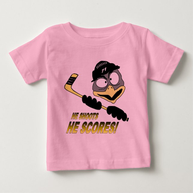 Kleinkind Penguin Hockey T - Shirt (Vorderseite)