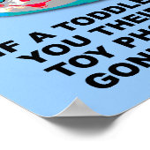 Kleinkind Phone Funny Poster Sign (Ecke)