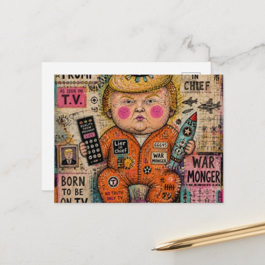 Kleinkind Präsident Postkarte (Vorderseite/Rückseite Beispiel)