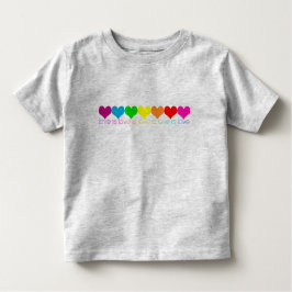 Kleinkind Pride Rainbow Hearts Liebe ist Liebe T - Kleinkind T-shirt