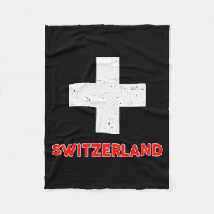 Kleinkind Schweizer-Shirt Schweiz Flagge Baby Kind Fleecedecke