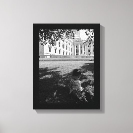 Kleinkind Spaß Leinwanddruck (Vorderseite)