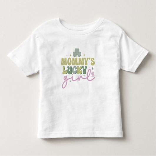 Kleinkind St. Patrick T - Shirt - "Mama's Lucky Gi (Vorderseite)