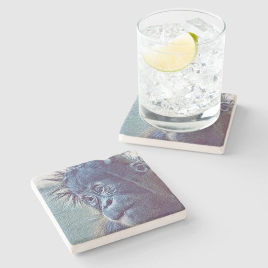 Kleinkind Steinuntersetzer (Seitenansicht)