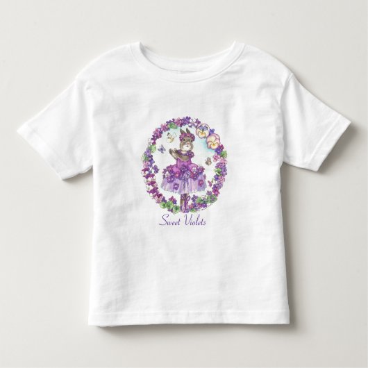 Kleinkind Sweet VioletsTee Shirt (Vorderseite)