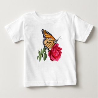 Kleinkind-T - Shirt mit Monarch Butterfly auf Rote