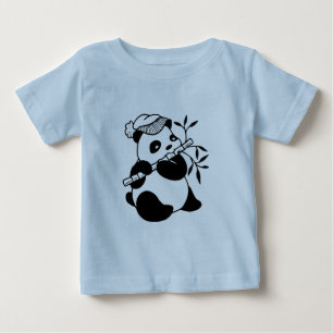 Kleinkind T - Shirt Snack Zeit Panda Party Munchi