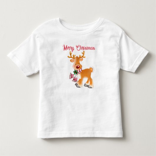 Kleinkind T - Shirts Holiday Rudolph (Vorderseite)