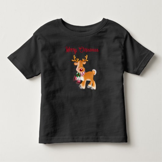 Kleinkind T - Shirts Holiday Rudolph (Vorderseite)