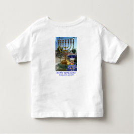 Kleinkind-Tee. Happy Hanukkah! Löwe! Kleinkind T-shirt