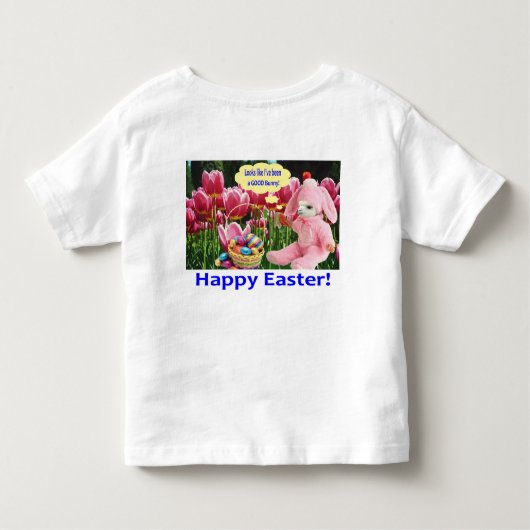 Kleinkind-Tee. Happy Oaster. Alpaca/Hunny Kleinkind T-shirt (Rückseite)