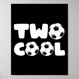 Kleinkind Two Cool 2. Geburtstag Fußball Thema 2 J Poster