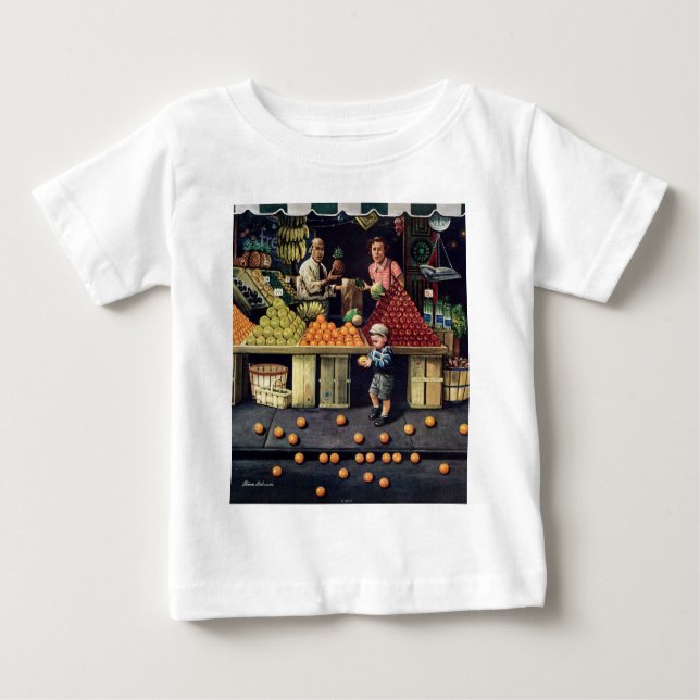Kleinkind und Orangen Baby T-shirt (Vorderseite)