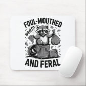 Kleinkind unflätig & wilde Waschbär-Meme lustig Mousepad (Mit Mouse)