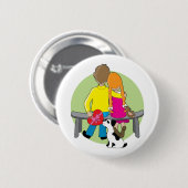 Kleinkind-Valentinsgruß Button (Vorne & Hinten)
