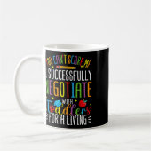 Kleinkind-Verhandler Lustiger Vorschullehrer-Humor Kaffeetasse (Links)