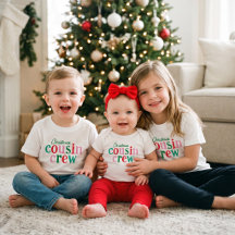 Kleinkind Weihnachten Cousin-Crew passende Familie