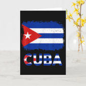 Kleinkind Weiß Kubanisch La Cubanita Kuba Flagge H Karte (Gelbe Blume)