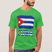 Kleinkind Weiß Kubanisch La Cubanita Kuba Flagge H T-Shirt (Vorderseite)