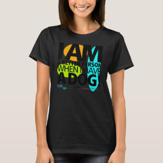 Kleinkind, wenn ich einen Hund habe B&W-3/4 T - Sh T-Shirt