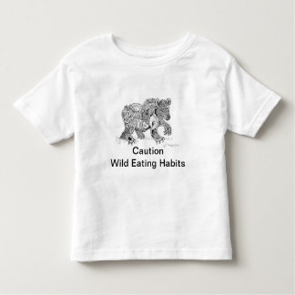 Kleinkind-wilder essende Gewohnheits-T - Shirt