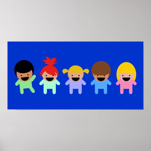 Kleinkinder-303904 FARBIGE CARTOON Kleinkinder Poster (Vorne)