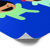 Kleinkinder-303904 FARBIGE CARTOON Kleinkinder Poster (Ecke)