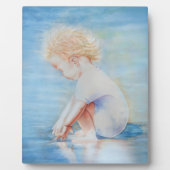 Kleinkinder am Strandsee Fotoplatte (Vorderseite)