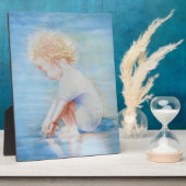 Kleinkinder am Strandsee Fotoplatte (Seite)