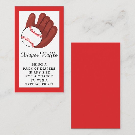 Kleinkinder-Babyduschmaschine für Baseball Begleitkarte (Vorne/Hinten)