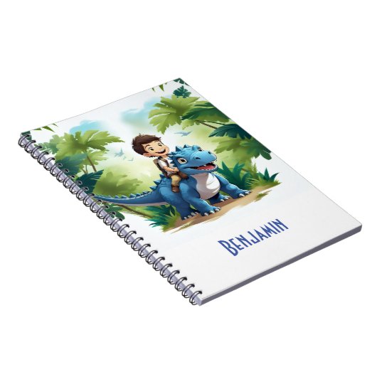 Kleinkinder Blue Dino Adventure Notizblock (Rechte Seite)