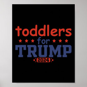 Kleinkinder für Trump Kinder Trump 2024 Lustiger T Poster